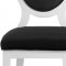 Lotus Dining Chair 747 Set of 2 Black Velvet Fabric by Meridian