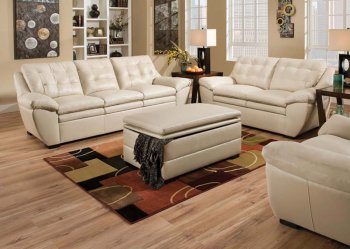 51015 Devyn Sofa in Pearl Bonded Leather Match by Acme [AMS-51015 Devyn]