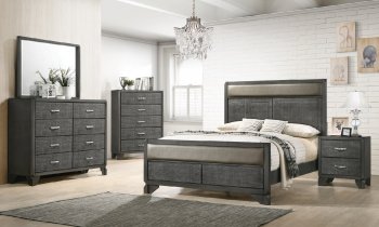 Noma 5Pc Bedroom Set 215901 in Caviar by Coaster w/Options [CRBS-215901-Noma]