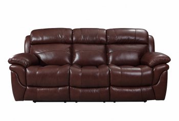 Edinburgh Sofa & Loveseat Set Brown by Leather Italia w/Options [LIS-E2201-EDINBURGH-3520LV-PWR]