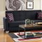 Donatella Sofa Bed in Black Fabric by Casamode w/Options