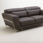 Exos Sofa by Beverly Hills in Elephant Gray Leather w/Options