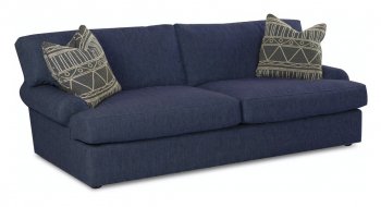 Adelyn Sofa & Loveseat D42800 in Dark Blue Fabric by Klaussner [KRS-Adelyn D42800 Dark Blue]