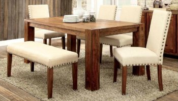 Frontier CM3603T Dining Table in Dark Oak with Options [FADS-CM3603T-3533SC Frontier]