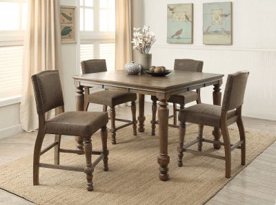 Oakes 72305 Counter Height Dining Table by Acme w/Options