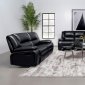 Camila Motion Sofa & Loveseat 610244 Black by Coaster w/Options