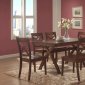 Medium Brown Cherry Finish Modern Dining Table w/Optional Chairs