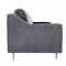 Milan Sofa TOV-L4111 in Grey Velvet Fabric by TOV Furniture