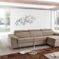 Uve Sectional Sofa in Fabric by ESF w/Power Recliber & Storage