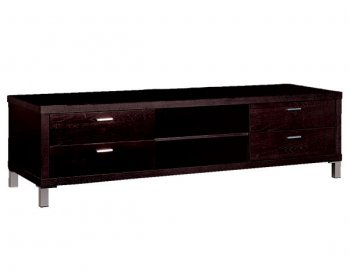 Espresso Finish Modern TV Stand w/4 Drawers & 2 Shelves [GRTV-E9 TV]