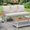 Anisha 6Pc Outdoor Patio Set CM-OS2502 in White & Oak