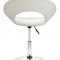 Black or White Contemporary Leatherette Bar Stool