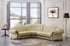 Apolo Sectional Sofa in Beige Leather by ESF w/Options