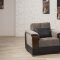 Modena Sectional Sofa in Gray Fabric by Casamode w/Options