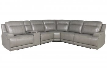 Goal Power Motion Sectional Sofa U23603 in Gray by Ashley [SFASS-U23603 Goal Gray]