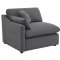 Hobson Sectional Sofa 551455 in Charcoal Fabric by Coaster