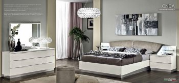 Onda Drop White Bedroom by ESF w/Optional Case Goods [EFBS-Onda Drop White]