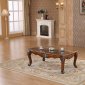 Marbella 237 Coffee Table in Cherry w/Marble Top & Optional End