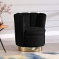 Lily Accent Chair 578 in Black Velvet by Meridian