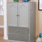 Diane 4PC Youth Bedroom Set CM7158GY in Gray w/Options