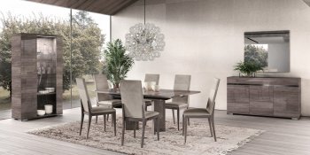 Viola Dining Table in Purple Elm by ESF w/Options [EFDS-Viola Purple Elm]