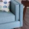 Genna Sofa SM8820 in Sky Blue Linen-Like Fabric