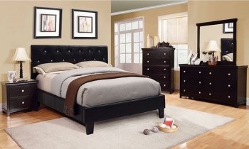 Velen CM7949BK 5Pc Bedroom Set in Black w/Options [FABS-CM7949BK-Velen]