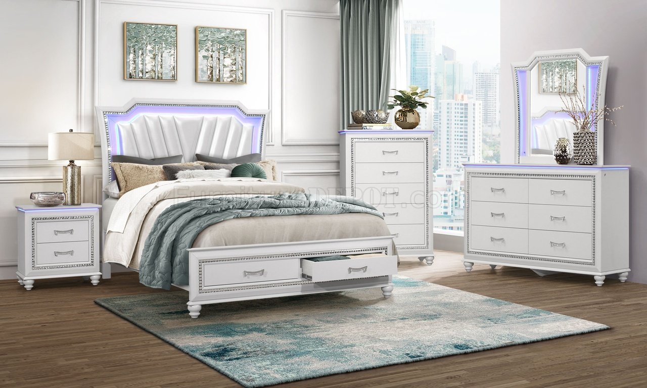 Metallica Bedroom in Silver by Global w/Options