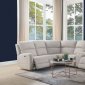 Olwen Power Motion Sectional Sofa in Cream by Acme w/Options