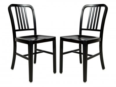 Alton Set of 4 Dining Chairs NA15BL in Black by LeisureMod