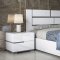 Athena Bedroom in High Gloss White by ESF w/Options