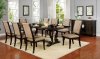 Patience 7Pc Dining Room Set CM3577WN in Dark Walnut