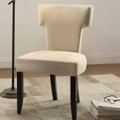 Alta Chair 1249F1S Set of 2 in Beige Fabric by Homelegance