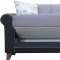 Enjoy Sofa Bed in Gray Fabric by Casamode w/Options