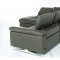 Maine Power Motion Sectional Sofa Dark Grey Eco-Leather by VIG