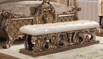 Constantine Bench BD00476 Brown & Gold by Acme [AMBN-BD00476 Constantine]