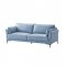 Mesut Sofa LV02387 in Light Blue Leather by Acme w/Options