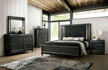 Demetria Bedroom CM7584 in Metallic Gray w/Options [FABS-CM7584-Demetria]