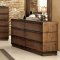 Coimbra CM7623 Bedroom in Rustic Natural Tone w/Options