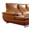 575 Sectional Sofa in Camel Leather by VIG