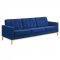 Loft Sofa in Navy Velvet Fabric by Modway w/Options