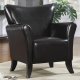 900253 Accent Chair Set of 2 in Black Leatherette by Coaster