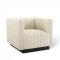 Conjure Accent Chair in Beige Velvet by Modway