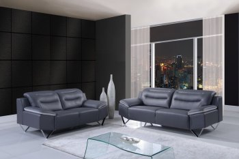 U7181 Sofa Dark & Light Grey by Global w/Options [GFS-UR7181 Dark Grey-Light Grey]