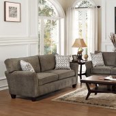 Alain Sofa 8225 in Grey Fabric by Homelegance w/Options