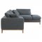 Persia Sectional Sofa 508857 in Gray Fabric by Coaster w/Options