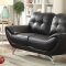 Reanna Sofa CM6414BK in Black Breathable Leatherette w/Options