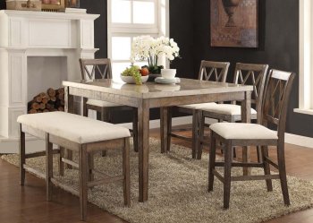 71720 Claudia Counter Height Dining Table by Acme w/Options [AMDS-71720 Claudia]