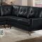 Deryn Sectional Sofa 8327BLK in Black by Homelegance