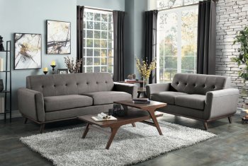 Rittman Sofa & Loveseat 9814GY in Gray by Homelegance w/Options [HES-9814GY-Rittman]